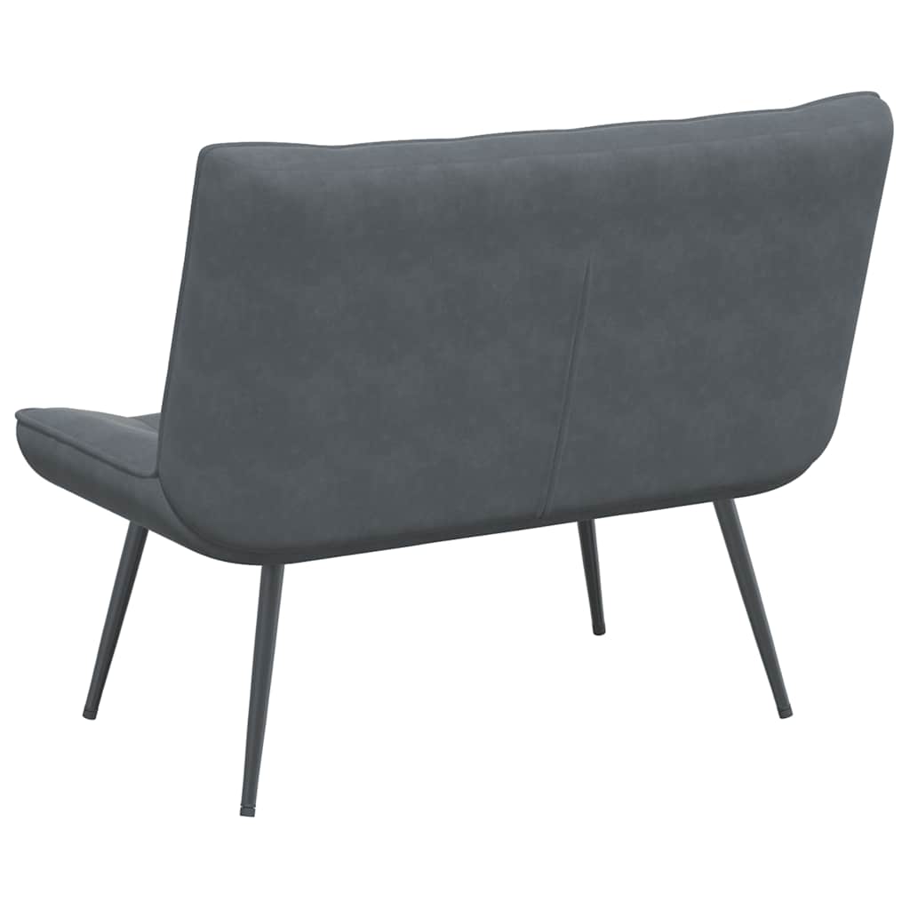 Panca Grigio Scuro 110x74x84 cm in Velluto | homemem39