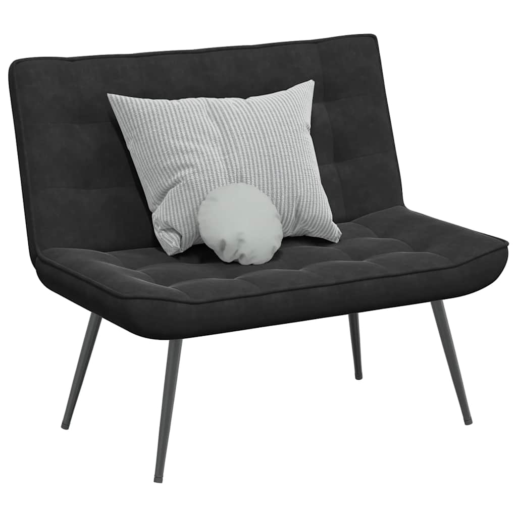 Panca Nera 110x74x84 cm in Velluto | homemem39