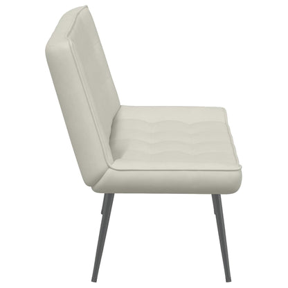 Panca Crema 110x74x84 cm in Velluto