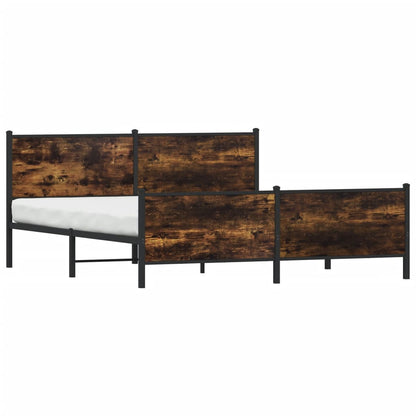 Giroletto senza Materaso in Metallo Rovere Fumo 183x213 cm