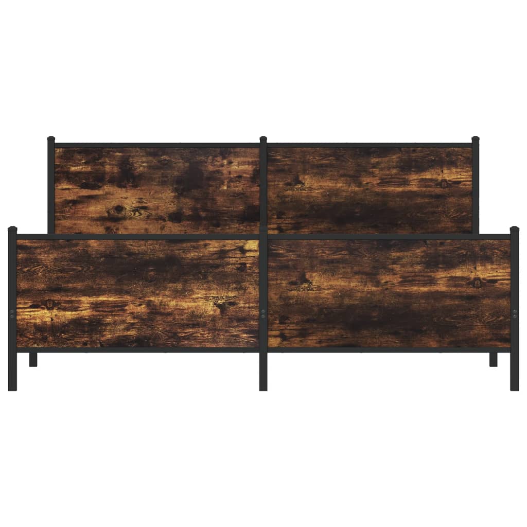 Giroletto senza Materaso in Metallo Rovere Fumo 183x213 cm