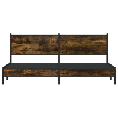 Giroletto senza Materaso in Metallo Rovere Fumo 200x200 cm | homemem39