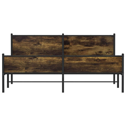 Giroletto senza Materaso in Metallo Rovere Fumo 180x200 cm