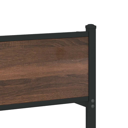 Giroletto senza Materaso in Metallo Rovere Marrone 200x200 cm | homemem39