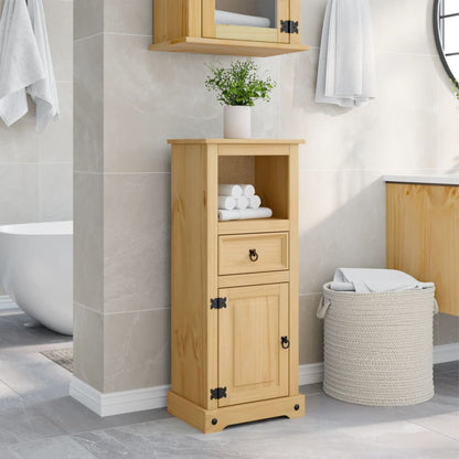 Mobile da Bagno Corona 45x33x110 cm in Legno Massello di Pino | homemem39