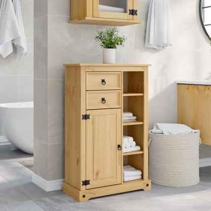 Mobile da Bagno Corona 70x33x110 cm in Legno Massello di Pino | homemem39