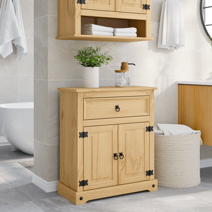 Mobile da Bagno Corona 70x33x80 cm in Legno Massello di Pino | homemem39