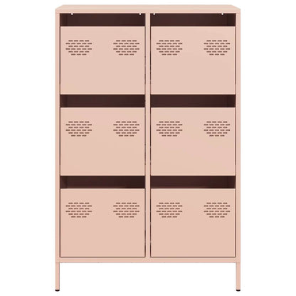 Credenza Rosa 68x39x101,5 cm in Acciaio - homemem39