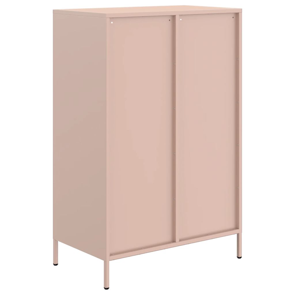 Credenza Rosa 68x39x101,5 cm in Acciaio - homemem39