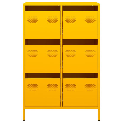 Credenza Giallo Senape 68x39x101,5 cm in Acciaio - homemem39