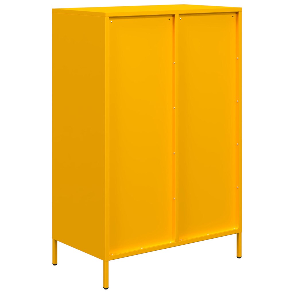 Credenza Giallo Senape 68x39x101,5 cm in Acciaio - homemem39