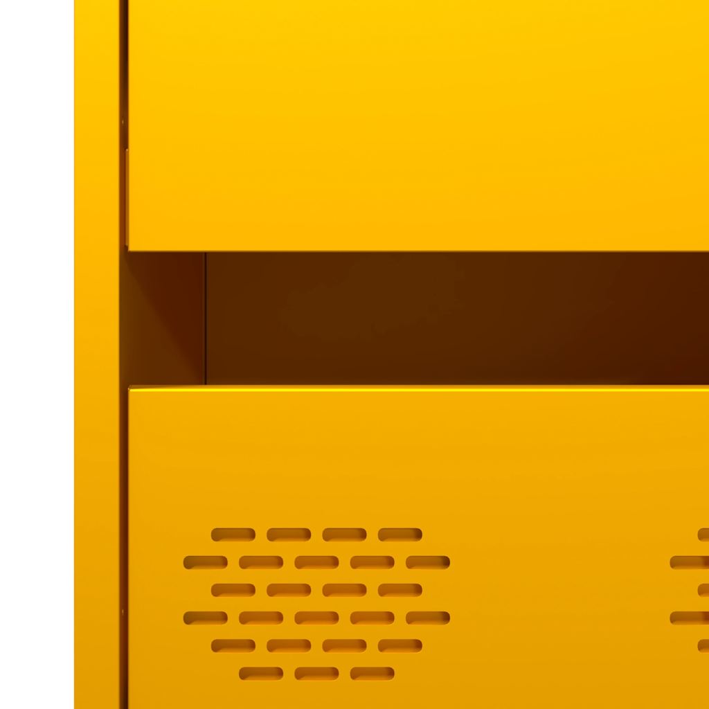 Credenza Giallo Senape 68x39x101,5 cm in Acciaio - homemem39