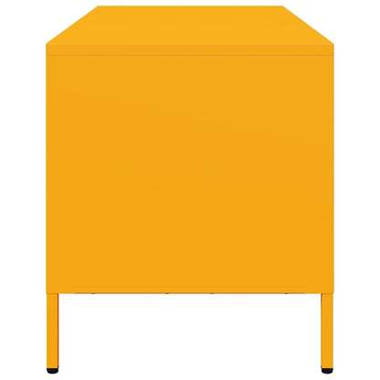 Mobile TV Giallo Senape 101,5x39x43,5 cm in Acciaio - homemem39