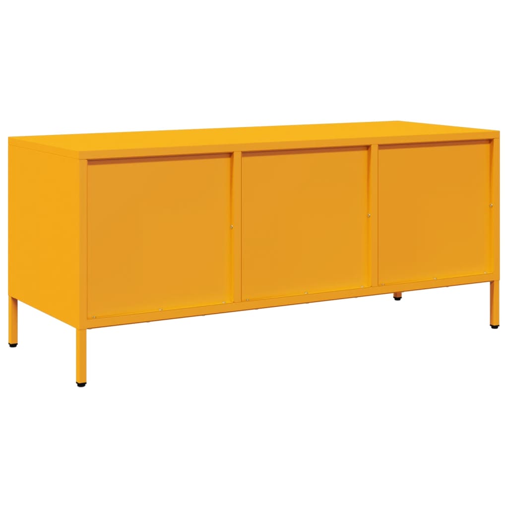 Mobile TV Giallo Senape 101,5x39x43,5 cm in Acciaio - homemem39
