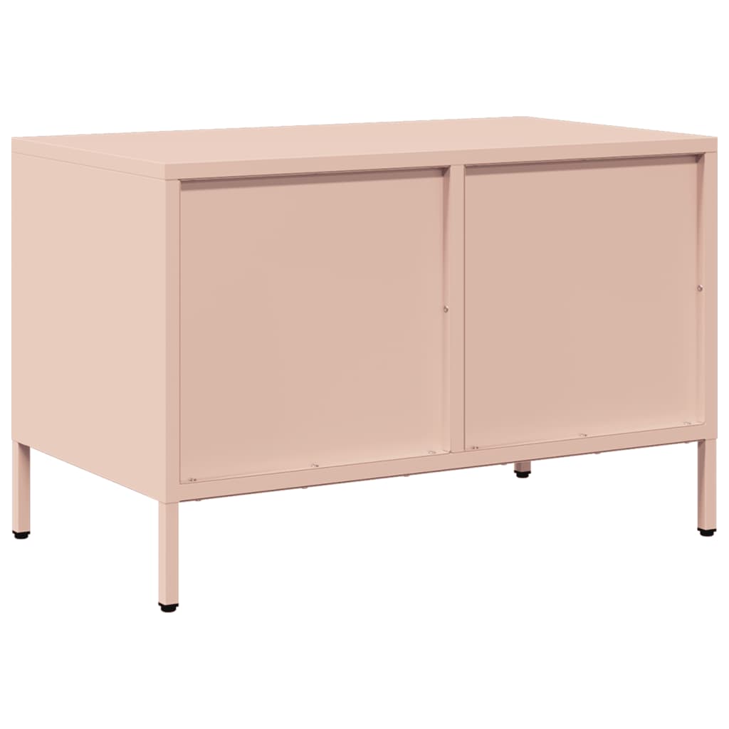 Mobile TV Rosa 68x39x43,5cm in Acciaio Laminato a Freddo - homemem39