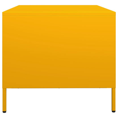 Mobile TV Giallo Senape 68x50x43,5 cm Acciaio Laminato a Freddo - homemem39