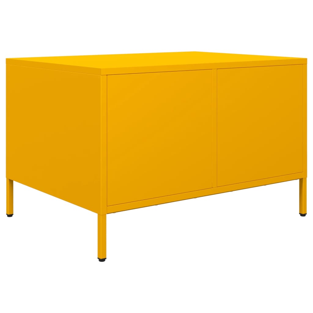 Mobile TV Giallo Senape 68x50x43,5 cm Acciaio Laminato a Freddo - homemem39