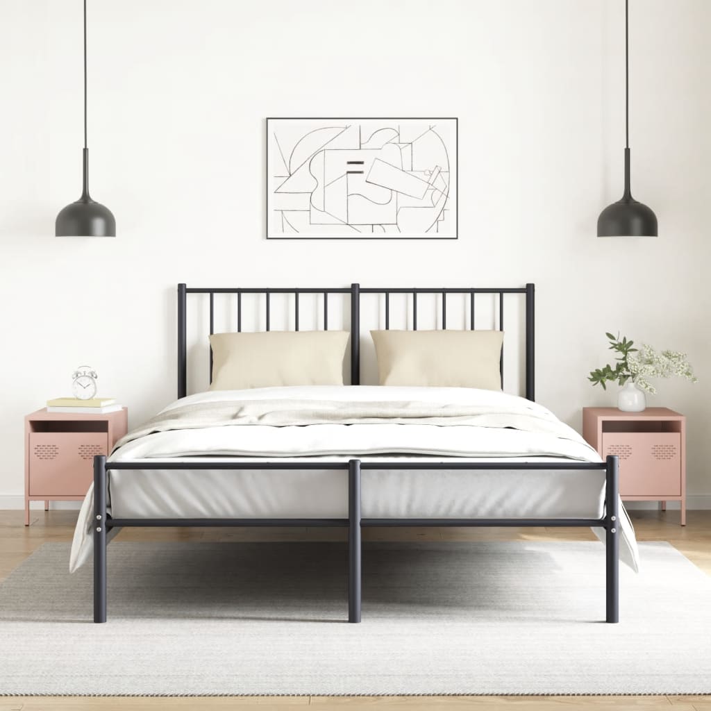 Comodini 2 pz Rosa 35x39x43,5 cm in Acciaio - homemem39