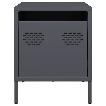 Comodini 2 pz Antracite 35x39x43,5 cm in Acciaio - homemem39