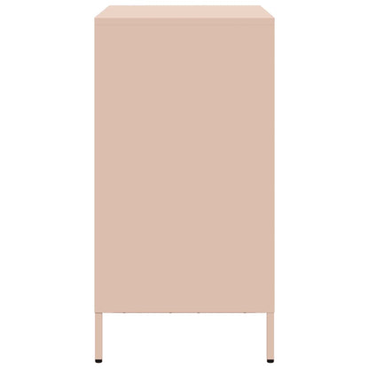 Credenza Rosa 68x39x73,5 cm in Acciaio Laminato a Freddo - homemem39
