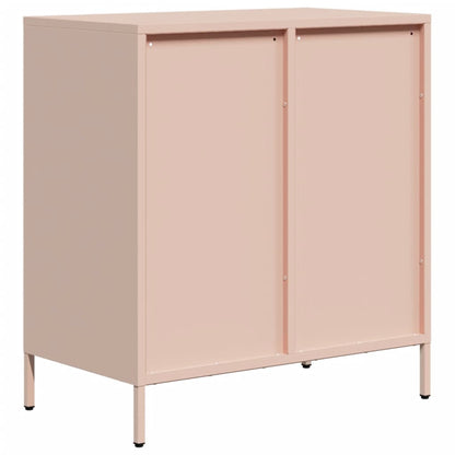 Credenza Rosa 68x39x73,5 cm in Acciaio Laminato a Freddo - homemem39