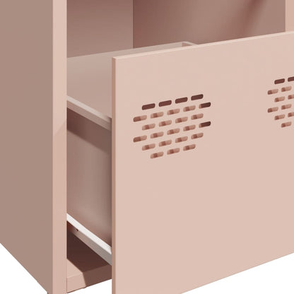 Credenza Rosa 68x39x73,5 cm in Acciaio Laminato a Freddo - homemem39