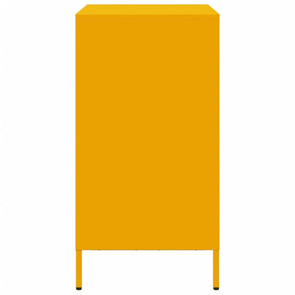 Credenza Giallo Senape 68x39x73,5 cm Acciaio Laminato a Freddo - homemem39