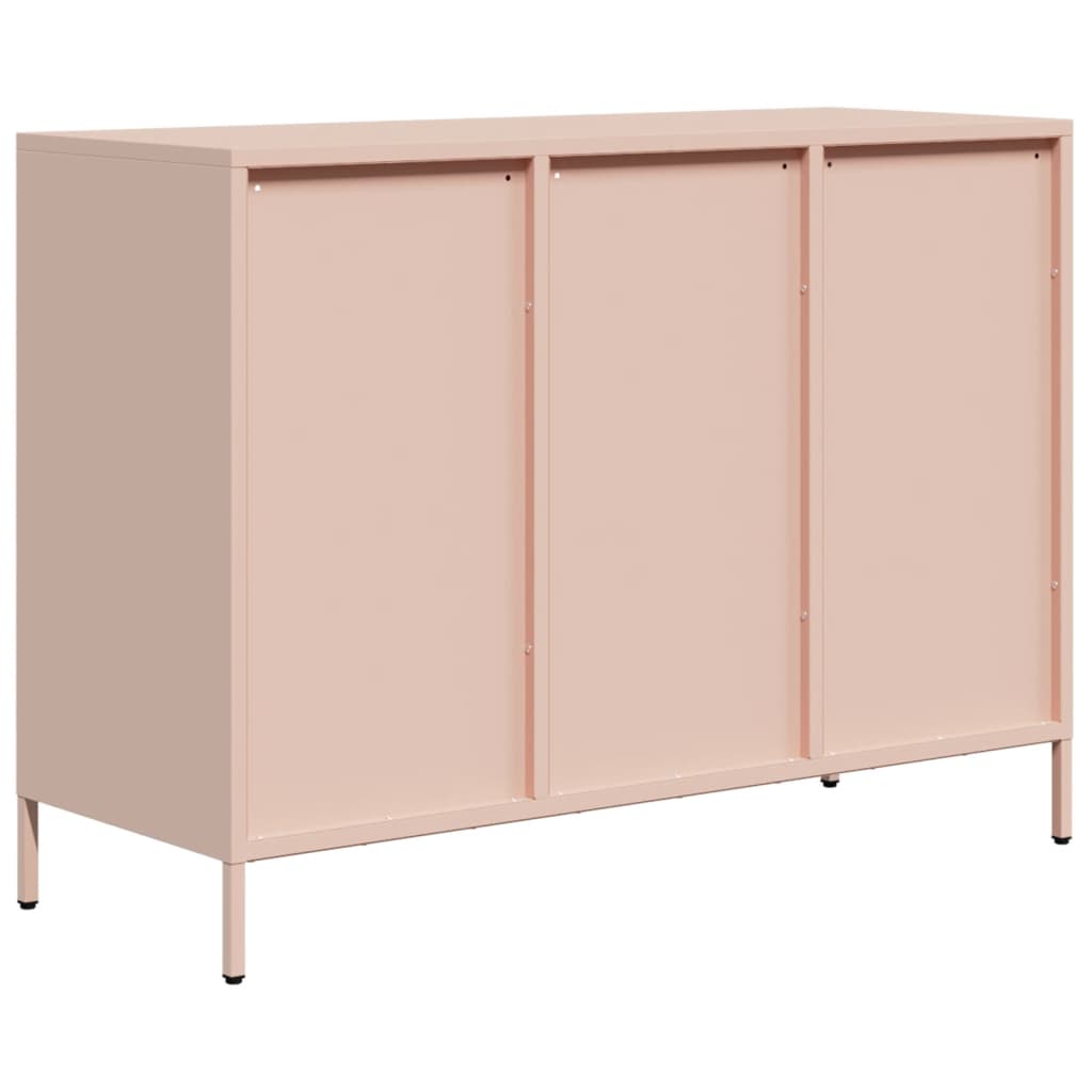 Credenza Rosa 101,5x39x73,5 cm in Acciaio Laminato a Freddo - homemem39