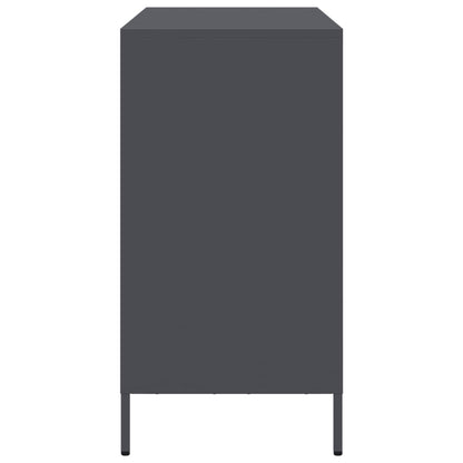 Credenza Antracite 101,5x39x73,5cm in Acciaio Laminato a Freddo - homemem39