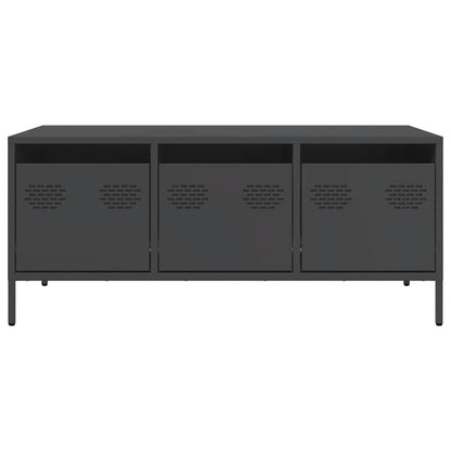 Tavolino Nero 101,5x50x43,5 cm in Acciaio Laminato a Freddo | homemem39