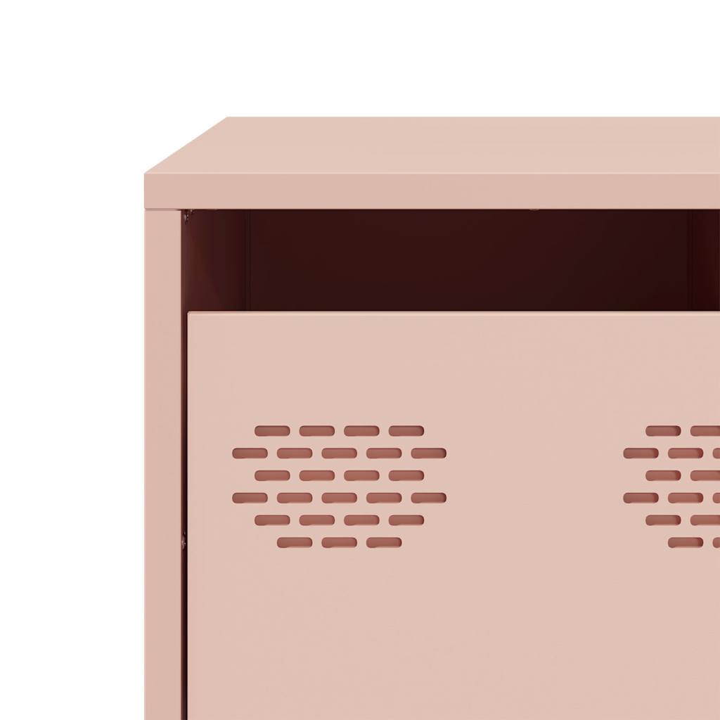 Tavolino Rosa 101,5x50x43,5 cm in Acciaio Laminato a Freddo | homemem39