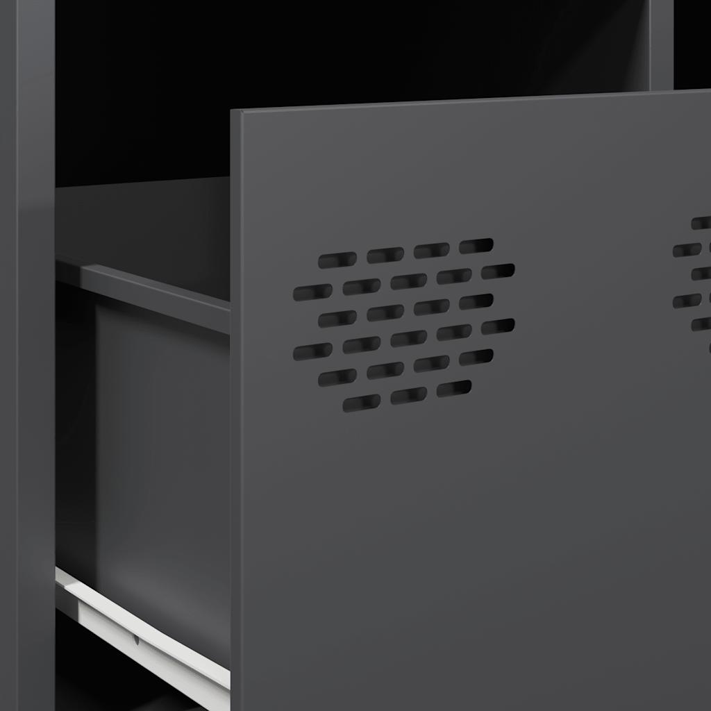 Tavolino Antracite 101,5x50x43,5cm in Acciaio Laminato a Freddo | homemem39