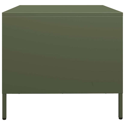 Tavolino Verde Oliva 101,5x50x43,5 cm Acciaio Laminato a Freddo | homemem39