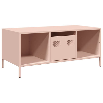 Tavolino Rosa 101,5x50x43,5 cm in Acciaio Laminato a Freddo | homemem39