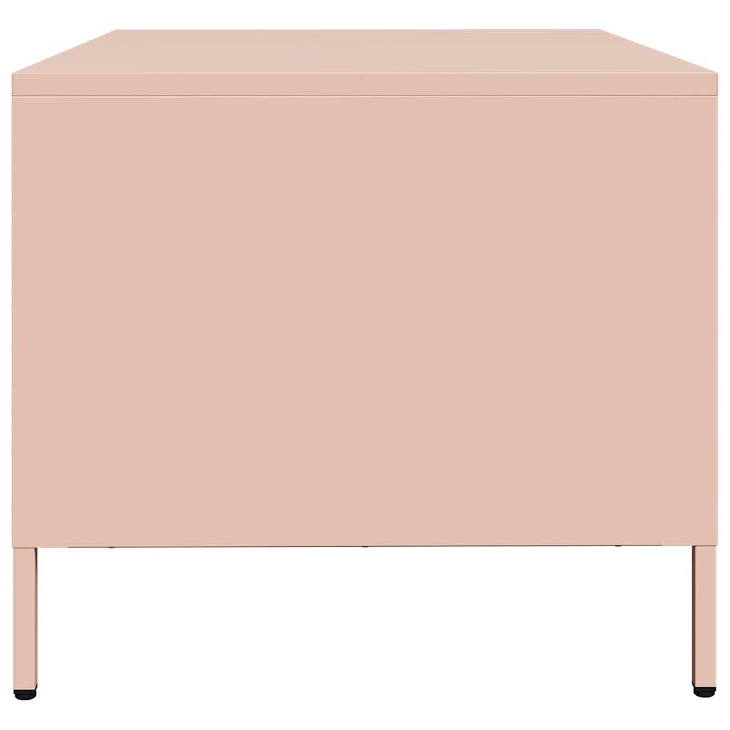 Tavolino Rosa 101,5x50x43,5 cm in Acciaio Laminato a Freddo | homemem39