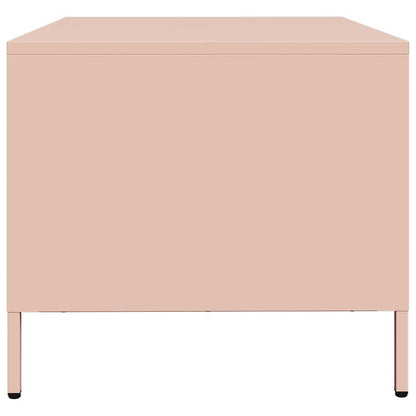 Tavolino Rosa 101,5x50x43,5 cm in Acciaio Laminato a Freddo | homemem39