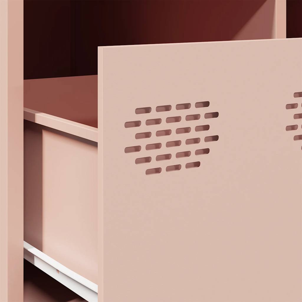 Tavolino Rosa 101,5x50x43,5 cm in Acciaio Laminato a Freddo | homemem39