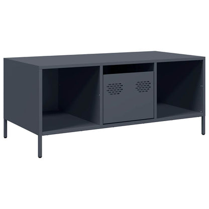 Tavolino Antracite 101,5x50x43,5cm in Acciaio Laminato a Freddo | homemem39