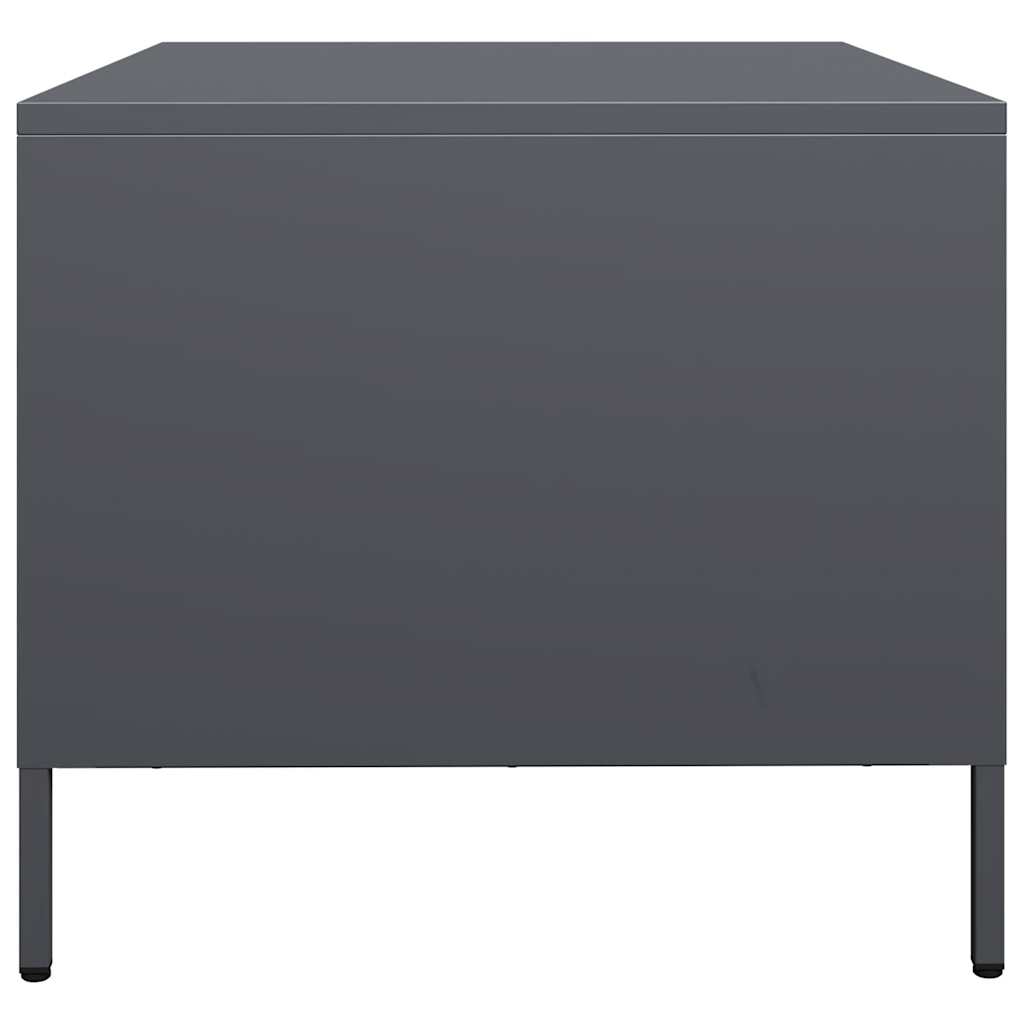 Tavolino Antracite 101,5x50x43,5cm in Acciaio Laminato a Freddo | homemem39