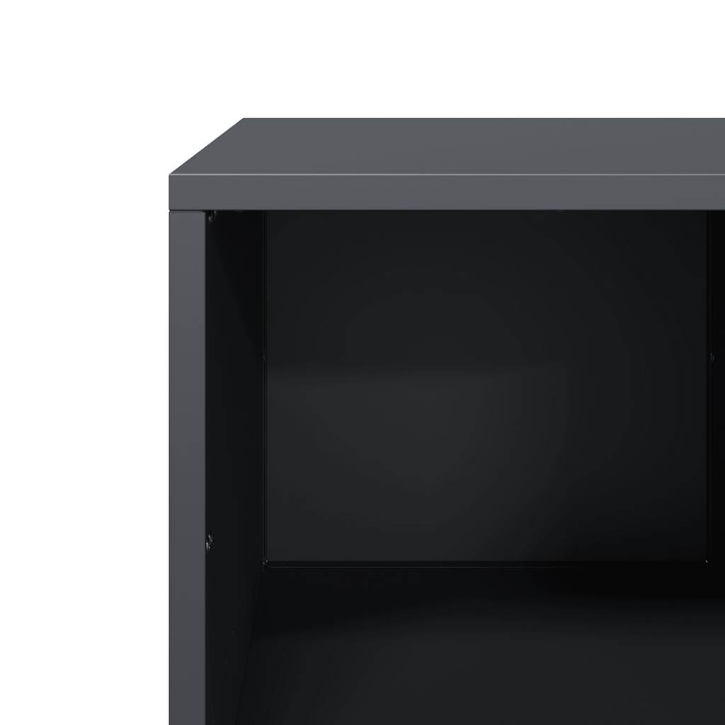 Tavolino Antracite 101,5x50x43,5cm in Acciaio Laminato a Freddo | homemem39