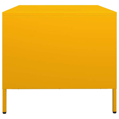 Tavolino Giallo 101,5x50x43,5 cm Acciaio Laminato a Freddo | homemem39
