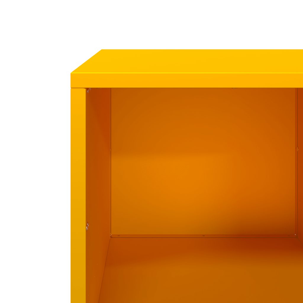 Tavolino Giallo 101,5x50x43,5 cm Acciaio Laminato a Freddo | homemem39