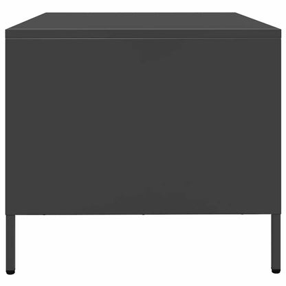 Tavolino Nero 68,5x50x43,5 cm in Acciaio Laminato a Freddo | homemem39