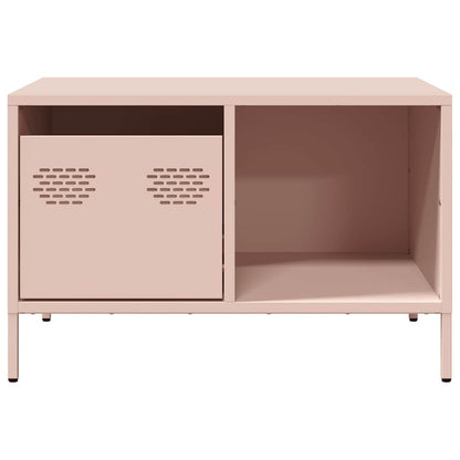 Tavolino Rosa 68,5x50x43,5 cm in Acciaio Laminato a Freddo | homemem39