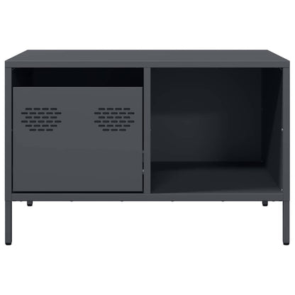Tavolino Antracite 68,5x50x43,5 cm in Acciaio Laminato a Freddo | homemem39