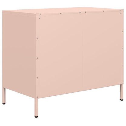 Credenza Rosa 68x39x58,5 cm in Acciaio Laminato a Freddo - homemem39