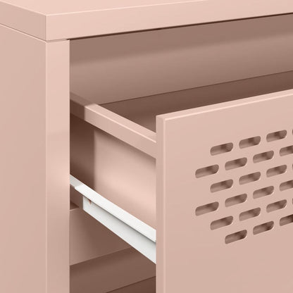 Credenza Rosa 68x39x58,5 cm in Acciaio Laminato a Freddo - homemem39