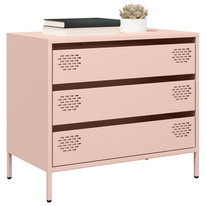 Credenza Rosa 68x39x58,5 cm in Acciaio Laminato a Freddo - homemem39