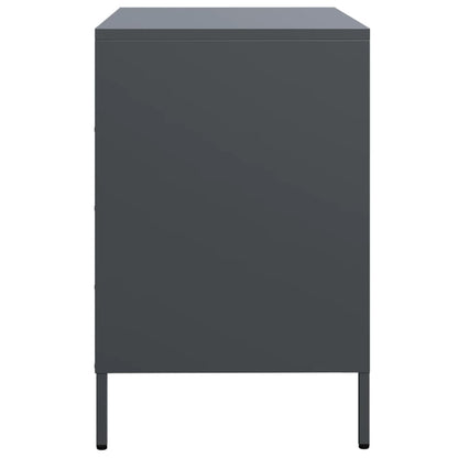 Credenza Antracite 68x39x58,5 cm in Acciaio Laminato a Freddo - homemem39