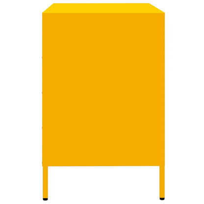Credenza Giallo Senape 68x39x58,5 cm Acciaio Laminato a Freddo - homemem39